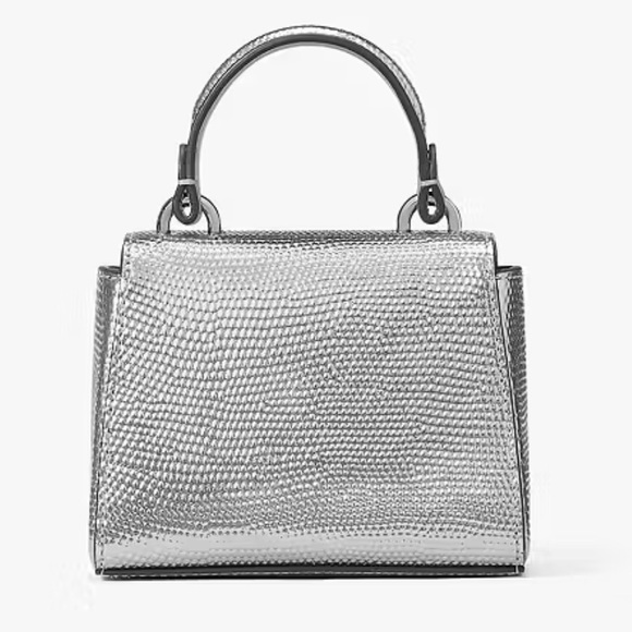 Brand New Kate Spade Micro Metallic Silver Katy Crossbody bag - Picture 3 of 7